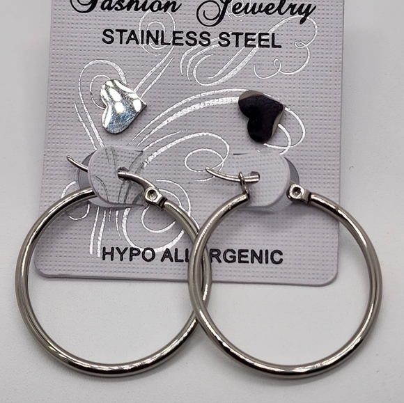 Jewelry - Stainless Steel Hoop Earrings